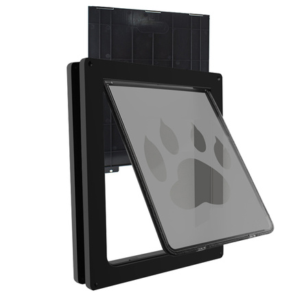 Wholesale ABS Pet Door Weather-Resistant Magnetic Self-Closing Screen Durable Dog Door with Flat