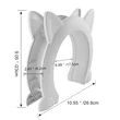 Cat house flap door with fish bone