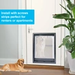 dog access door with flap