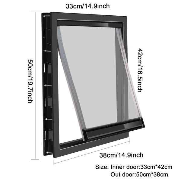 dog access door with flap