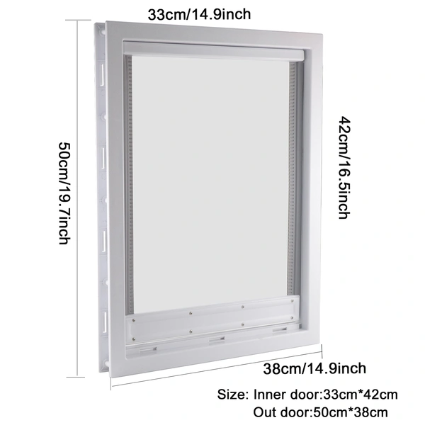 dog access door with flap