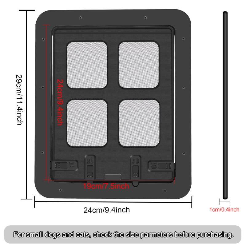 ABS plastic screen window dog door