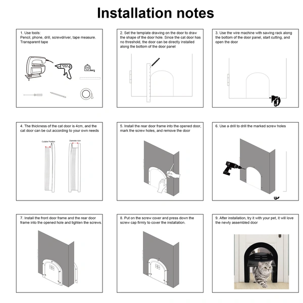 Pet interior and exterior door