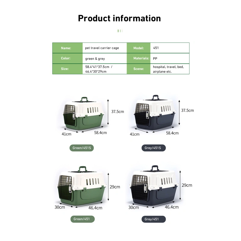 Ventilation pet travel cage