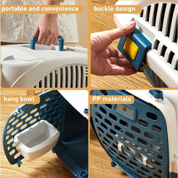 airline plastic pet carrier cage