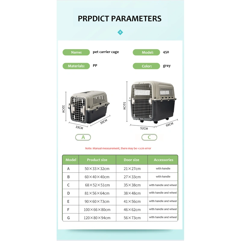 portable pet carrier with wheel