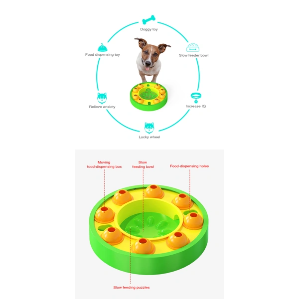 Interactive puzzle dog toy