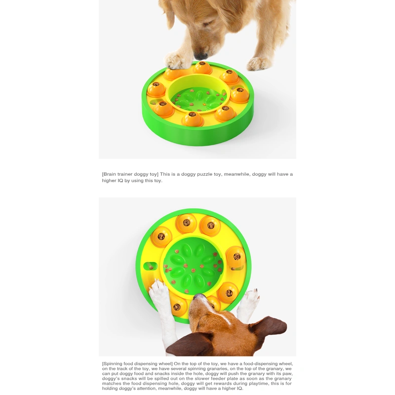 Interactive puzzle dog toy