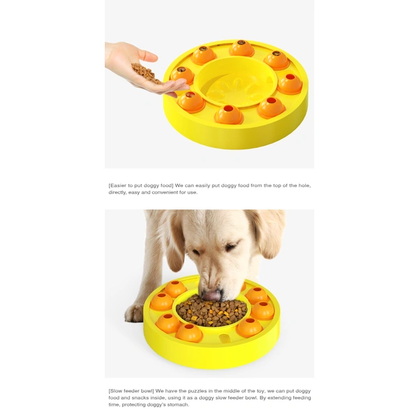 Interactive puzzle dog toy