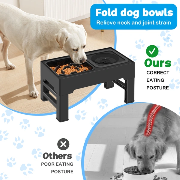 Pet dog adjustable bowl