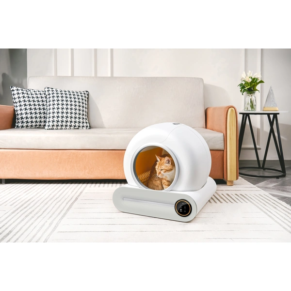 Automatic Self-Cleaning Cat Litter Box with Advanced Odor Control