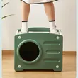 Plastic Cat House with Scratchable Roof-Durable Shelter