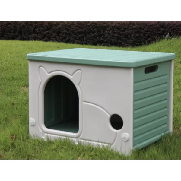 Sturdy Plastic Cat House - Indoor & Outdoor Cozy Shelter for Cats