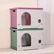 Sturdy Plastic Cat House - Indoor & Outdoor Cozy Shelter for Cats