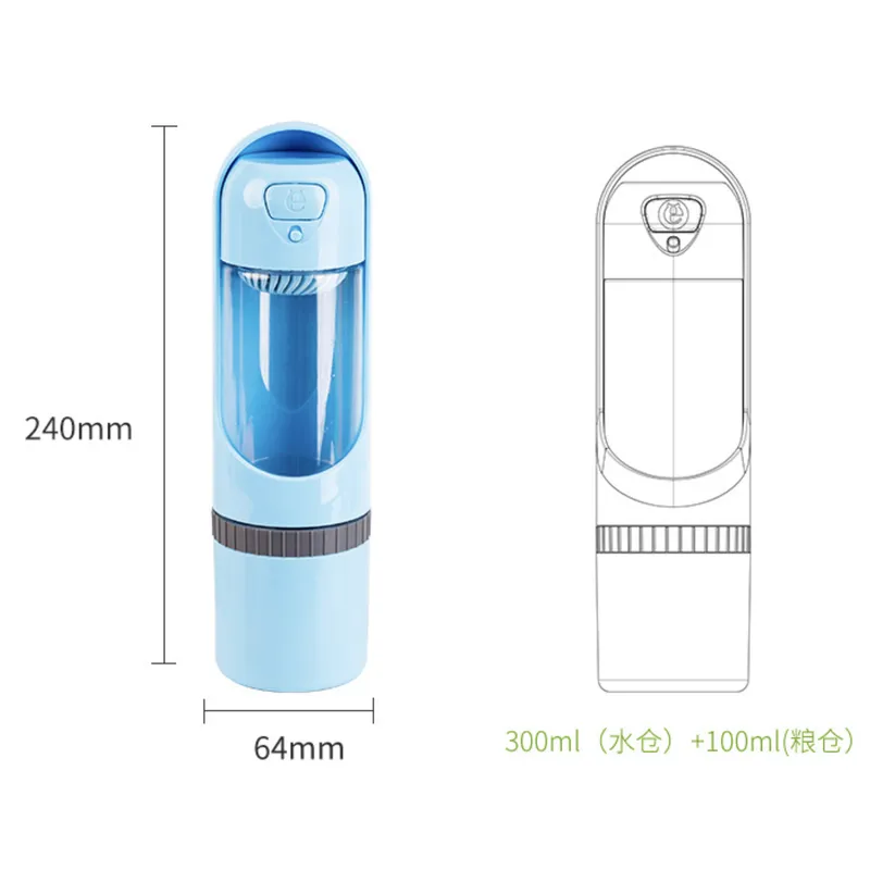 Portable Leak-Proof Pet Water Bottle - Perfect for Outdoor Adventures