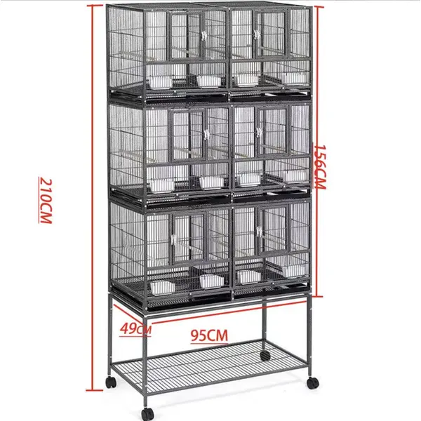 Large Stackable Bird Cage | Expandable & Durable Design