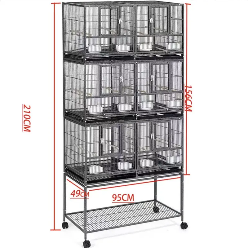 Large Stackable Bird Cage | Expandable & Durable Design