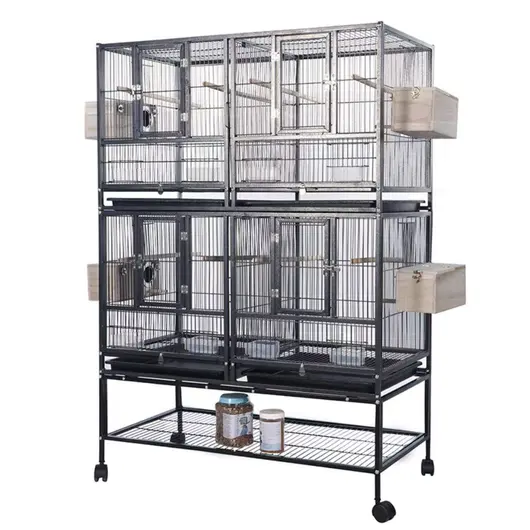 Large Stackable Bird Cage - Expandable Design for Aviary Flexibility