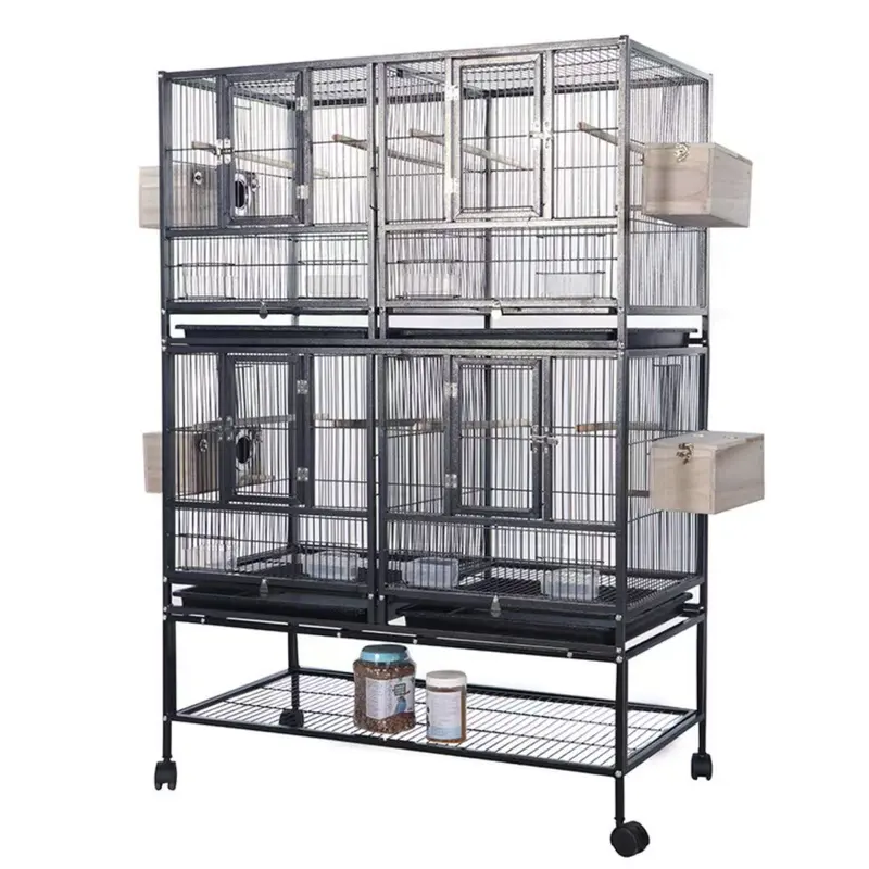 Large Stackable Bird Cage | Expandable & Durable Design