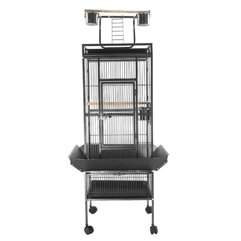 Heavy-Duty Bird Cage with Perch Stand | Sturdy and Secure