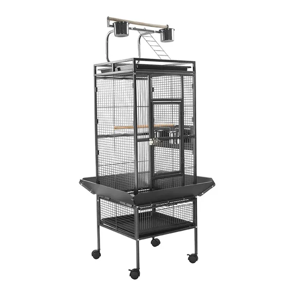 Heavy-Duty Bird Cage with Perch Stand | Sturdy and Secure