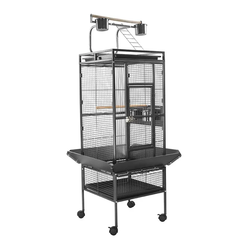 Heavy-Duty Bird Cage with Perch Stand | Sturdy and Secure