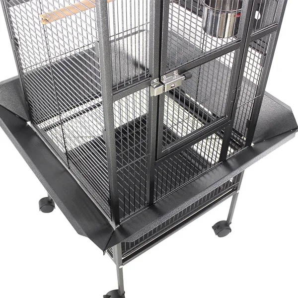 Heavy-Duty Bird Cage with Perch Stand | Sturdy and Secure