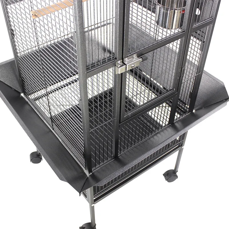 Heavy-Duty Bird Cage with Perch Stand | Sturdy and Secure