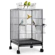 Square Heavy-Duty Iron Bird Cage | Perfect for Large Parrots