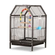 Hanging Square Iron Bird Cage for Parrots | Heavy-Duty Construction