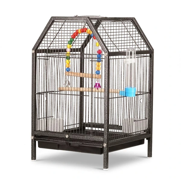 Hanging Square Iron Bird Cage for Parrots | Heavy-Duty Construction