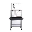 Heavy-Duty Large Bird Stand with Perch and Feeding Cups Parrot Stand