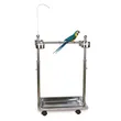 Metal Bird Parrot Stand With Wheels