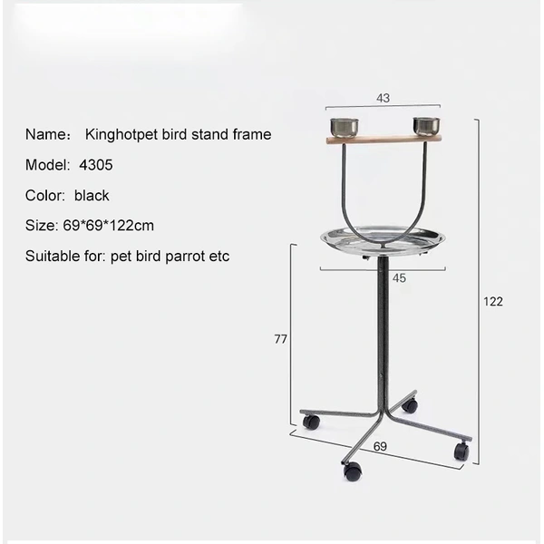bird rest perch stand frame