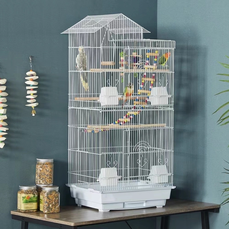 decorative bird cage wall shelf