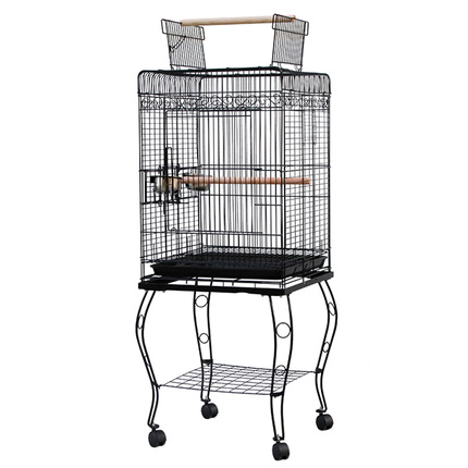 Large Metal Pets Parrot Big Cages with Roof and Food bowl breeding Cage for medium birds