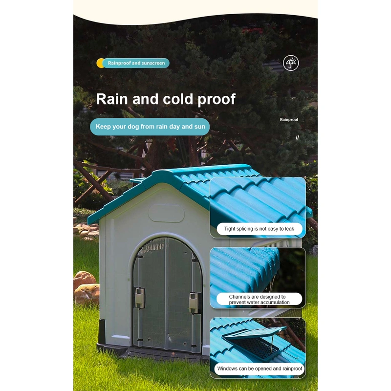 All-Weather Durable Plastic Dog House