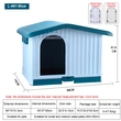 Easy Assembly Plastic Dog House for Small Pets
