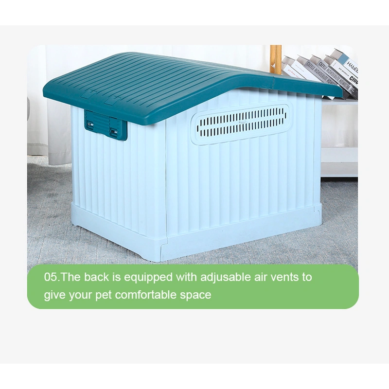 Easy Assembly Plastic Dog House for Small Pets