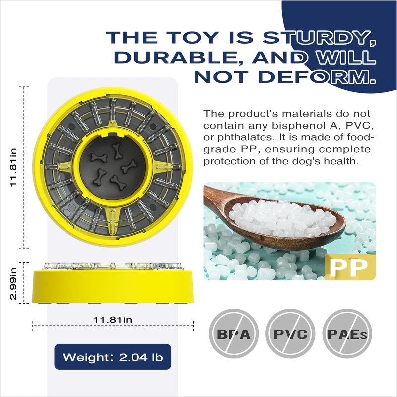 Interactive Slow Feeder Bowl Toy for Pets