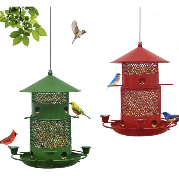 Durable Metal Hanging Bird Feeder