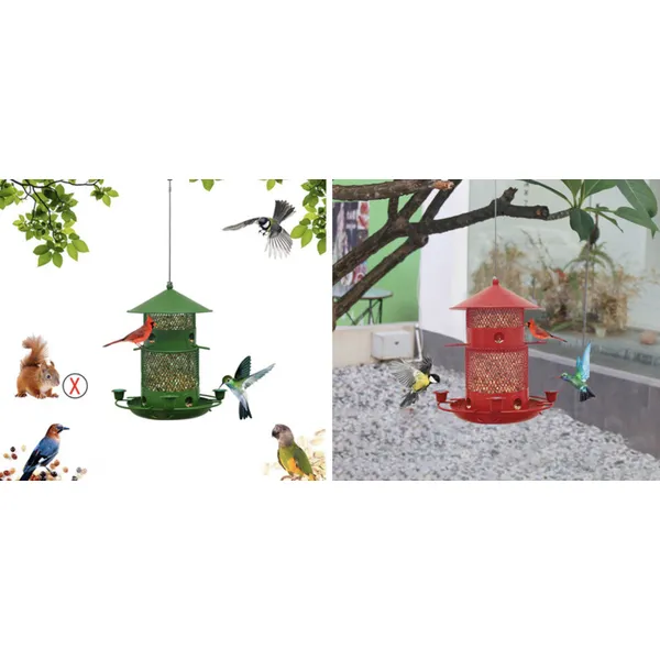 Durable Metal Hanging Bird Feeder