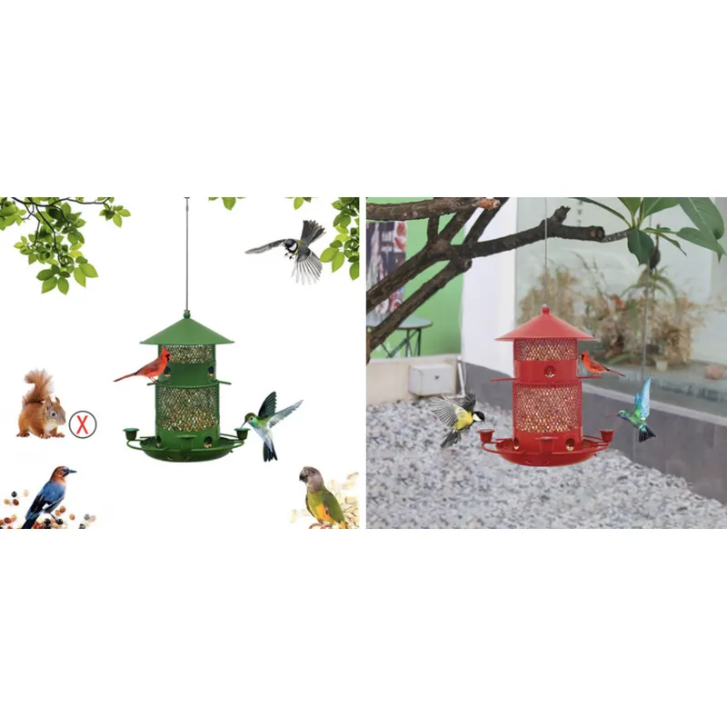 Durable Metal Hanging Bird Feeder
