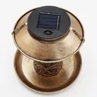 Solar-Powered LED Hanging Bird Feeder