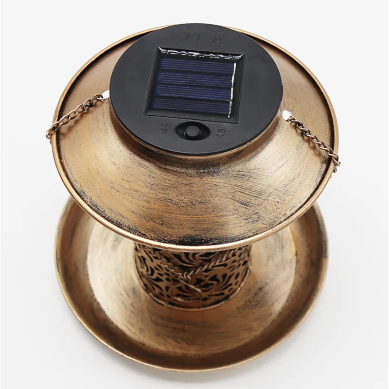 Solar-Powered LED Hanging Bird Feeder