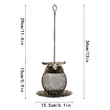 Owl-Shaped Hanging Bird Feeder