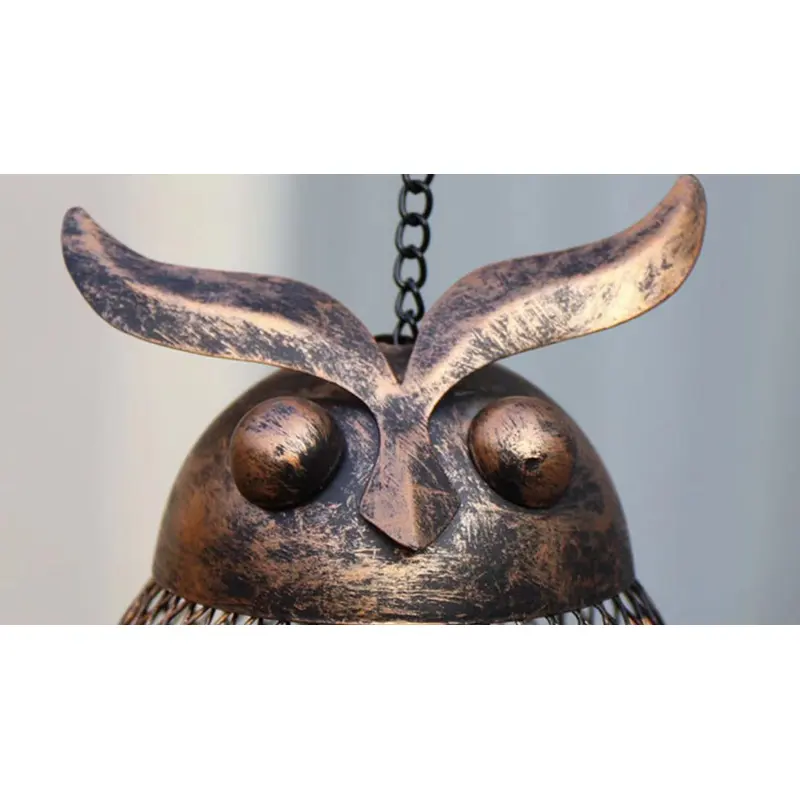 Owl-Shaped Hanging Bird Feeder
