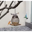 Owl-Shaped Hanging Bird Feeder