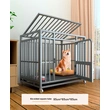 Heavy-Duty Square Tube Stainless Steel Dog Crate