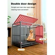 Heavy-Duty Square Tube Stainless Steel Dog Crate